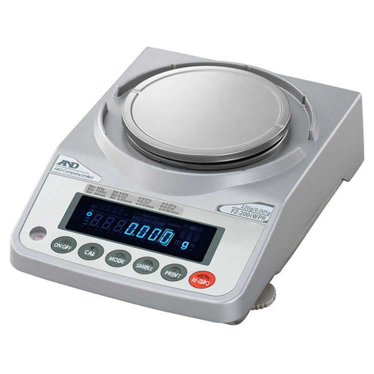 日本AND爱安德带校准的秤 内置砝码 防尘防水电子天平FZ-2000iWPR