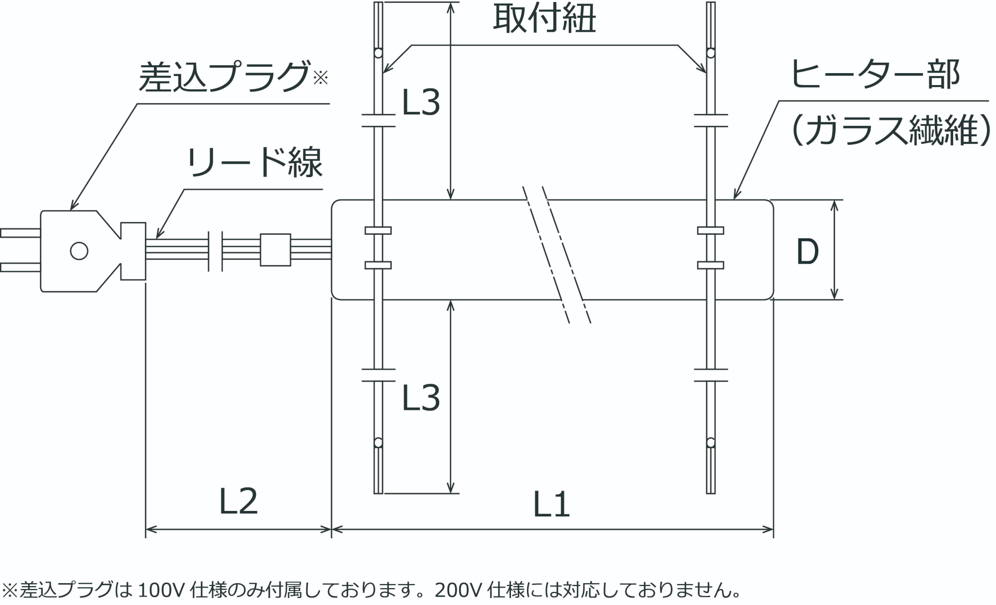 日本sakaguchi坂口电热带状加热器C153020