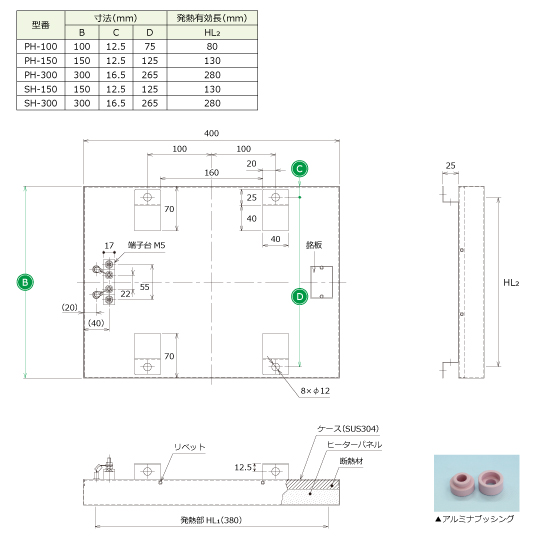 日本sakaguchi坂口电热远红外陶瓷面板加热器ISH150