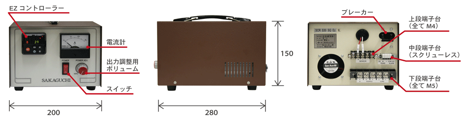 日本sakaguchi坂口电热箱型温度控制器SCR-S30-SQ-EZ