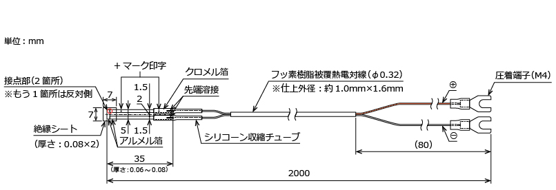 日本sakaguchi坂口电热热电偶薄片TCSTL2