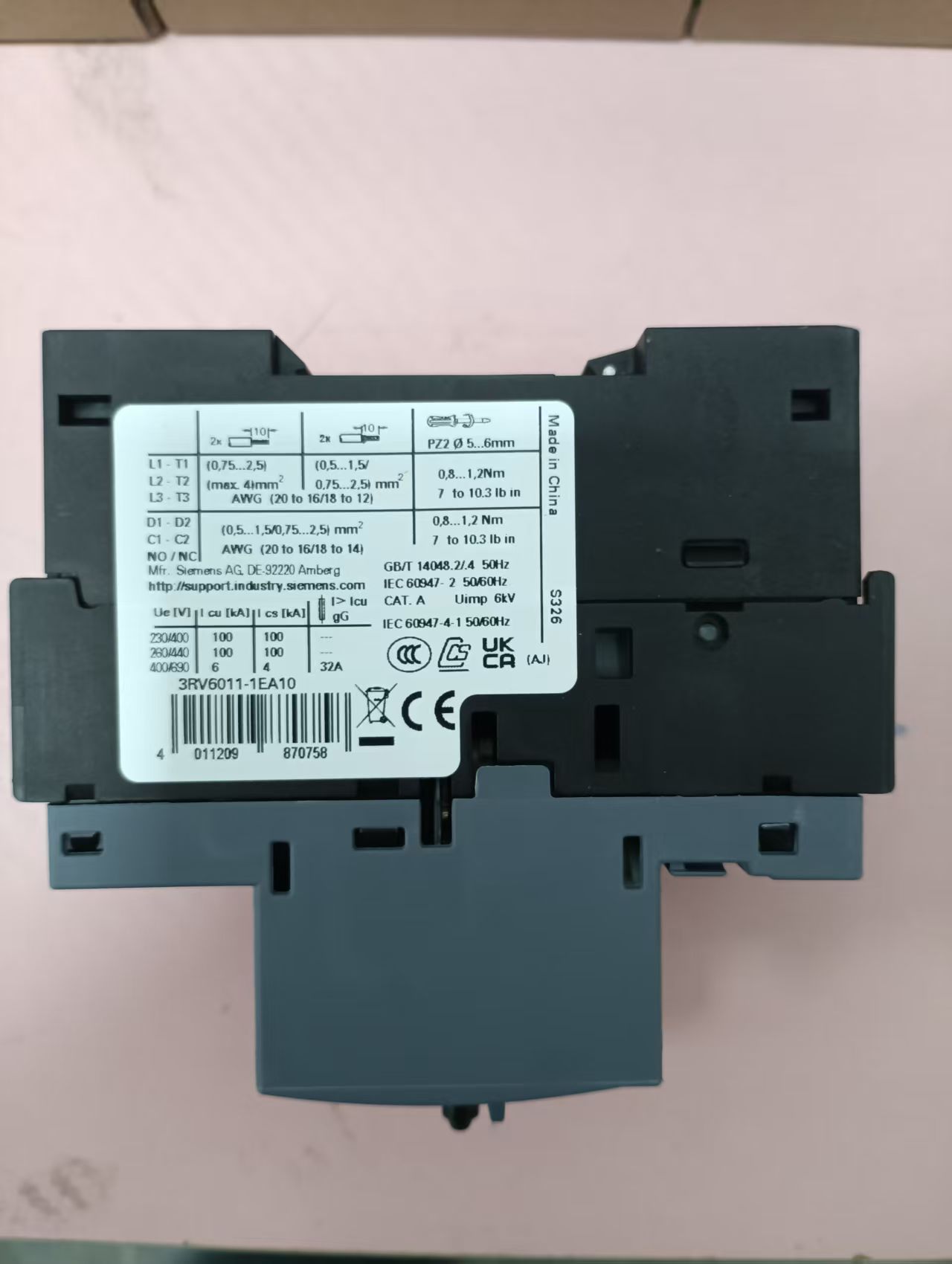 电商MRO供应链西门子 断路器 3RV6011-1EA10技术解析