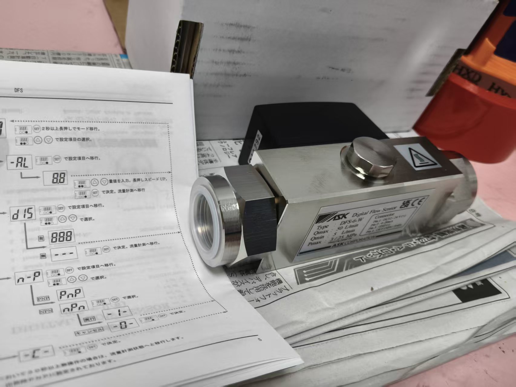 电商MRO供应链日本ASK  液体流量传感器DFS-6-W