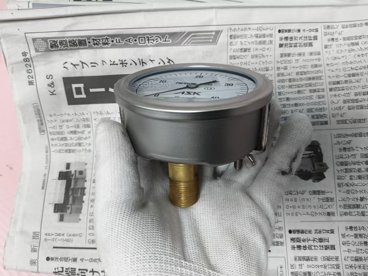 电商MRO供应链日本ASK 压力表OPG-DU-G38-75x40MPa