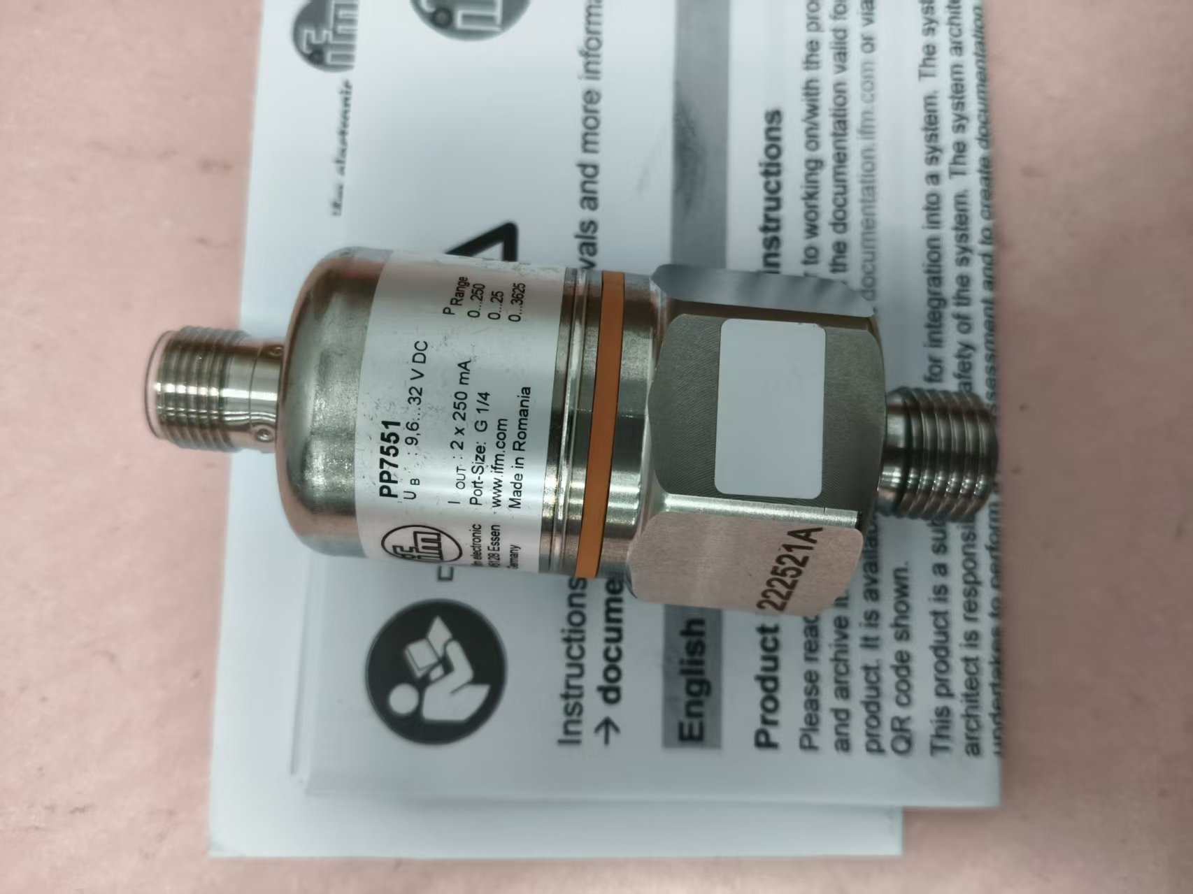 电商MRO供应链德国 IFM易福门 压力开关PP7551