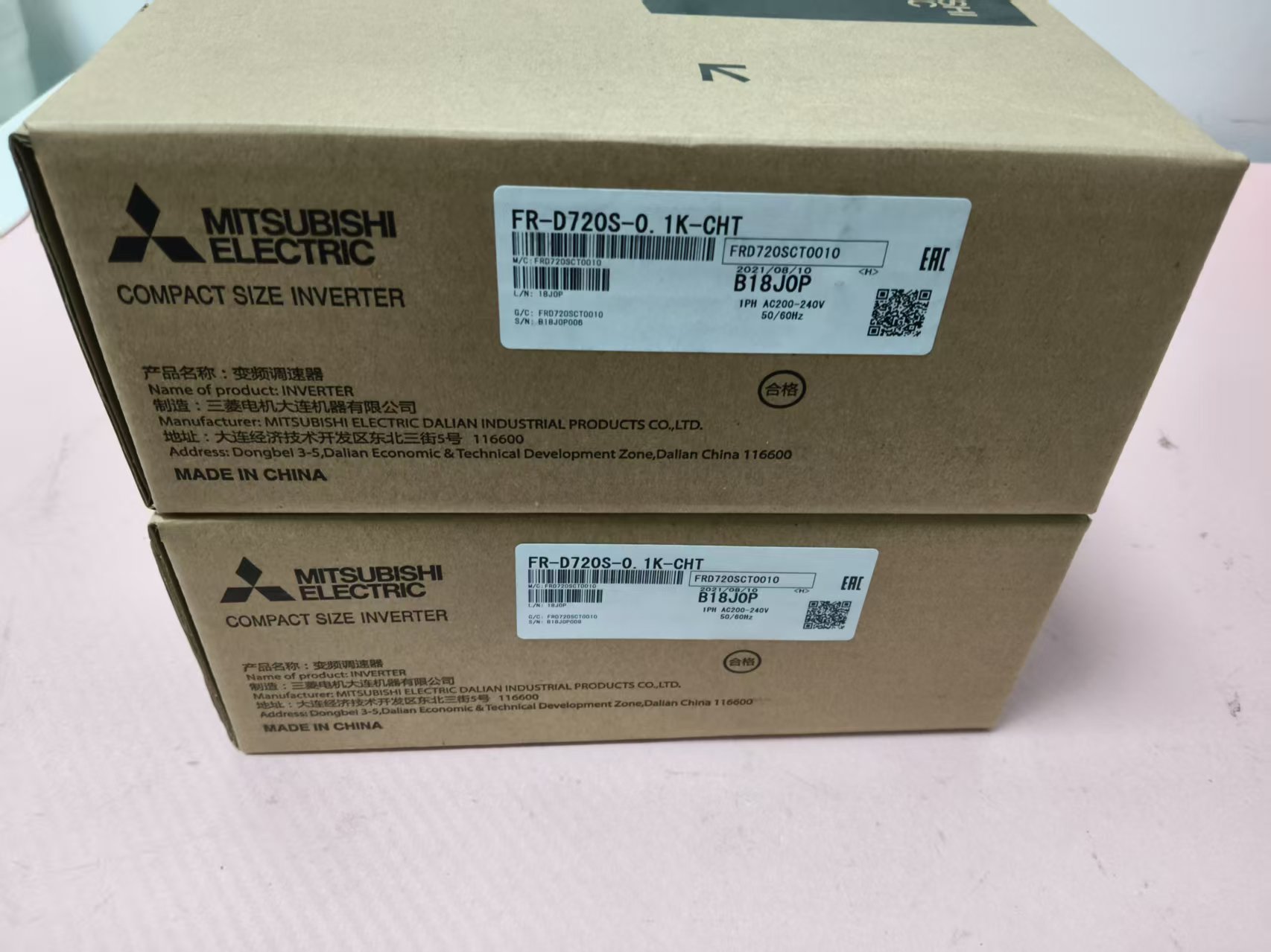 电商MRO供应链日本mitsubishi三菱 变频器  FR-D720S-0.1K-CHT