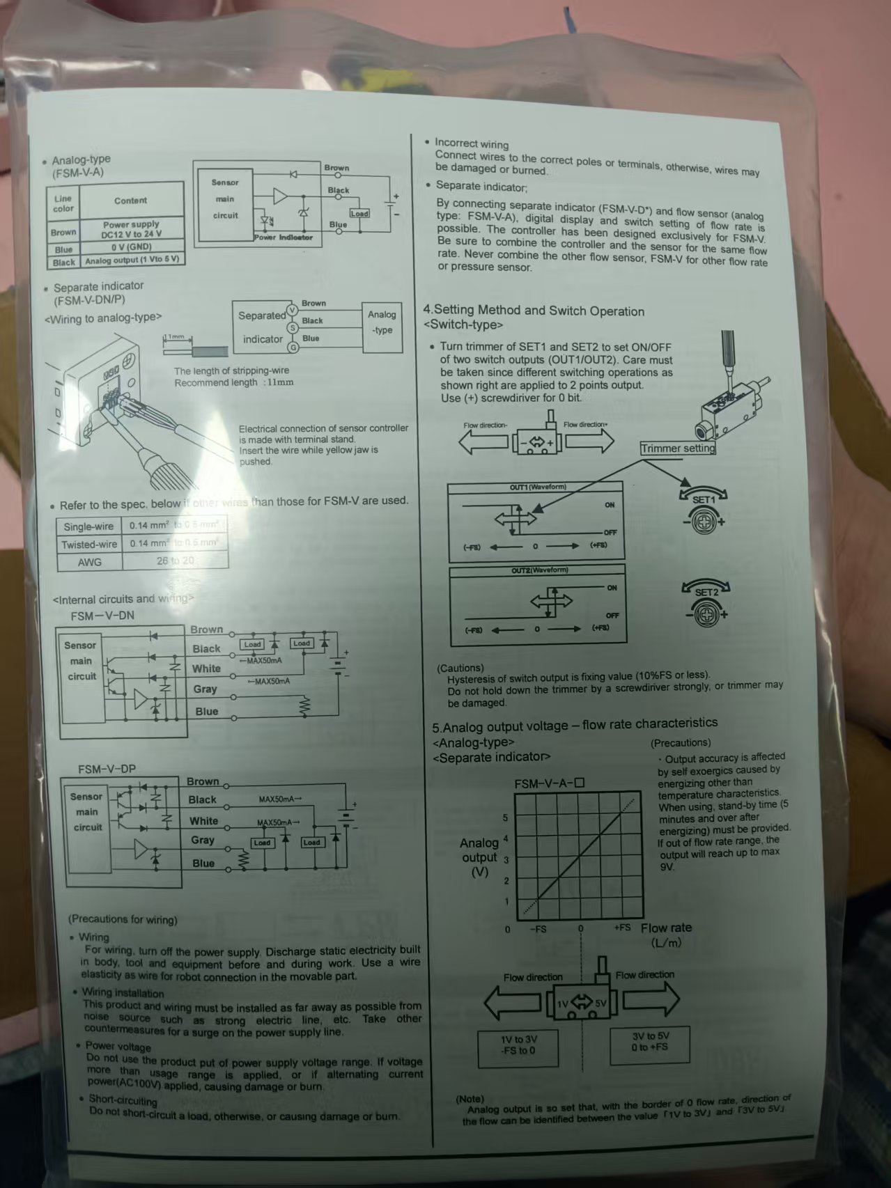 电商MRO供应链日本CKD传感器 FSM-V-AH3-R0500-M5