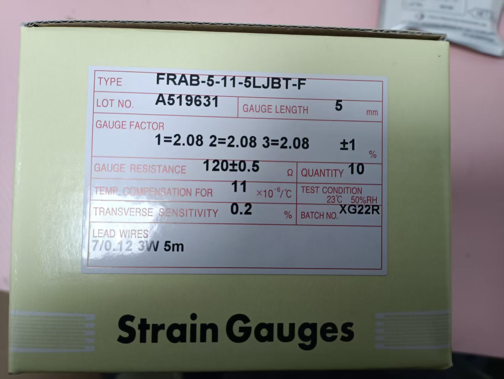 电商MRO供应链日本TML东京测器应变片FRAB-5-11-5LJBT-F