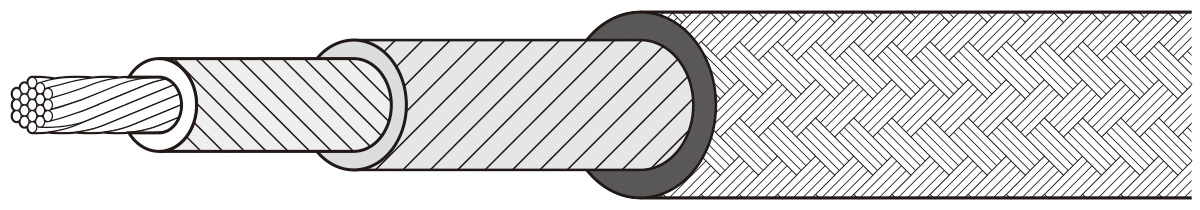 日本八光HAKKO镍玻璃耐热电线8551NG00N