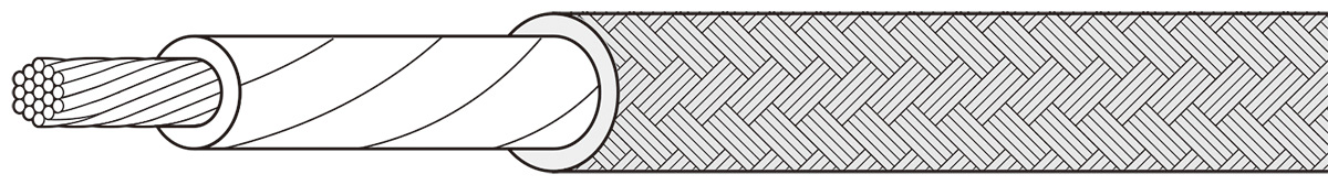 日本八光HAKKO镍导体石英玻璃编织电线NI-MS500-5.5