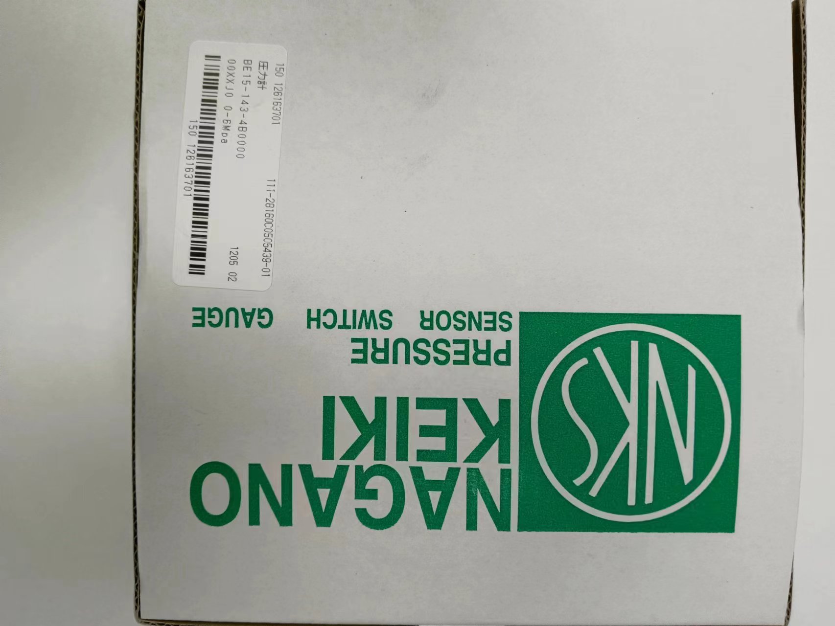 电商MRO供应链日本NSK长野计器 压力表BE15-143-4B000000xxJ0 0-6MPA