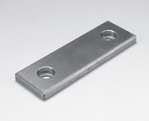 日本Oiles奥依莱斯 含弥散固体润滑剂的烧结多层轴承Oiles 2000系列10mm 厚双孔型耐磨板CWXT-150250