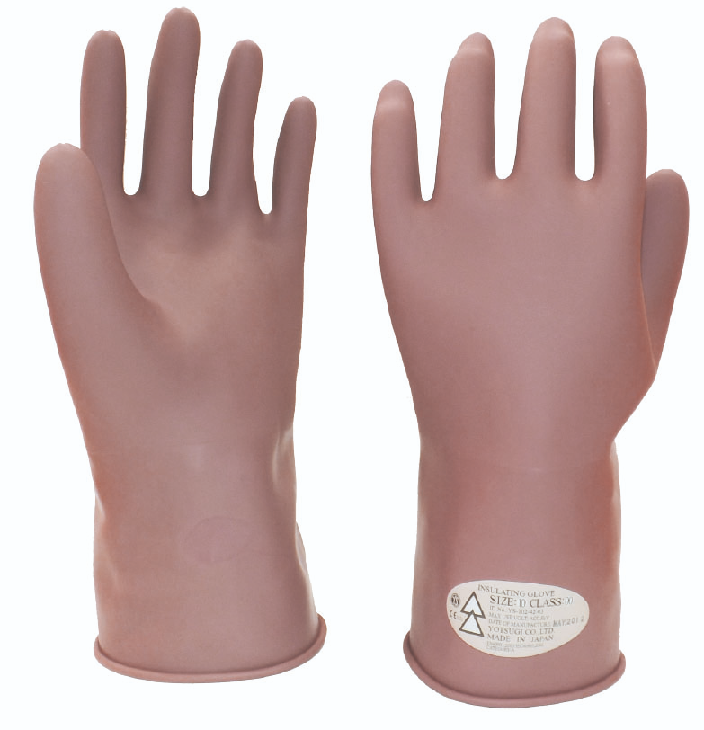 日本YOTSUGI四木 绝缘用保护具类 出口用低压橡胶手套YS-102-43-04