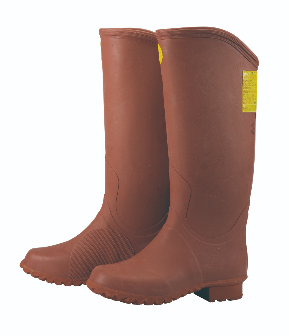 日本YOTSUGI四木 绝缘用保护具类 绝缘橡胶长靴（绘栗色）YS-111-14-03
