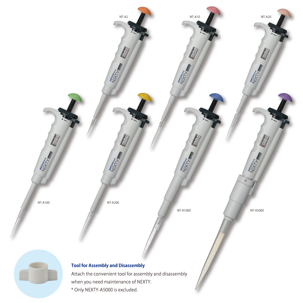 日本WATSON沃森 NEXTY 整支高压灭菌可调移液器NT-A10