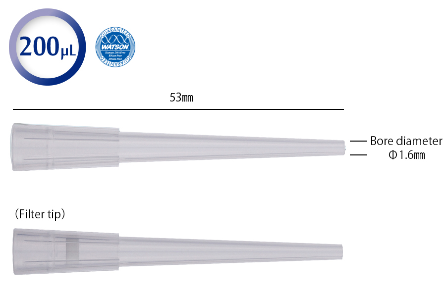 日本WATSON沃森 移液吸头 大口径吸头120P-744CS