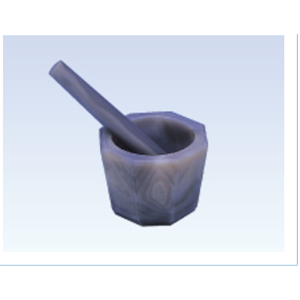 日本 ITOH 伊藤 SSU-120 超深型 Meno 玛瑙研钵 超深乳钵杵套套装