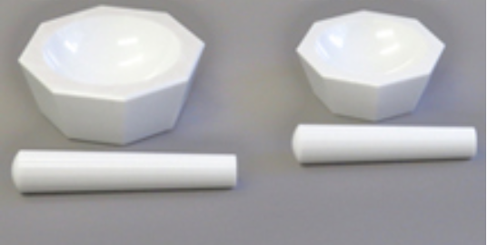 日本 ITOH 伊藤 ZAM-80 浅型 部分稳定锆石研钵研杵套装 耐磨低污染