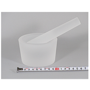 日本ITOH伊藤 CN-90R 石英玻璃研钵 + 研杵 高纯透明研磨套装