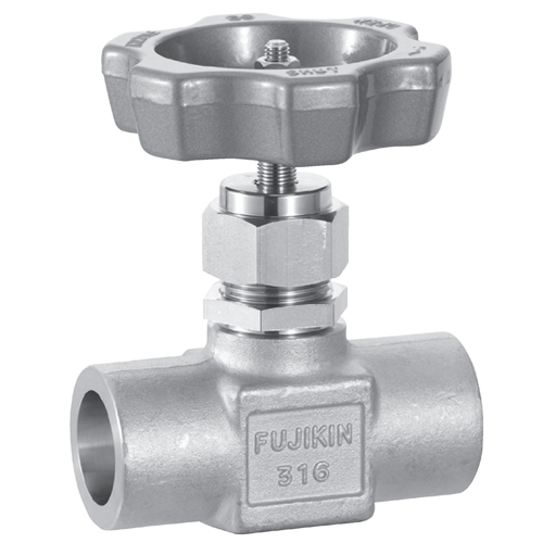 日本Fujikin富士金 带面板螺母的手动球形针阀US-527PA-R