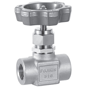 日本Fujikin富士金 带面板螺母的手动球形针阀US-127PF-R