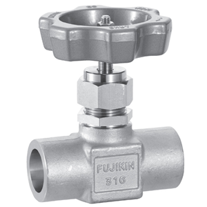 日本Fujikin富士金 带面板螺母的手动球形针阀US-527P-12.7-R