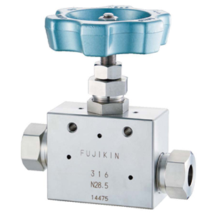 日本Fujikin富士金 手动球形针阀UH-7100L-14.2-40-N28.5-CN
