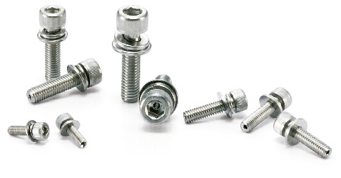 日本 NBK SVSQS-M6-30  超短头内六角通孔螺栓 带垫圈防松 半导体紧凑空间专用