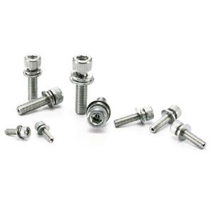 日本 NBK SVSQS-M5-12  超短头内六角通孔螺栓 带垫圈防松 半导体紧凑空间专用