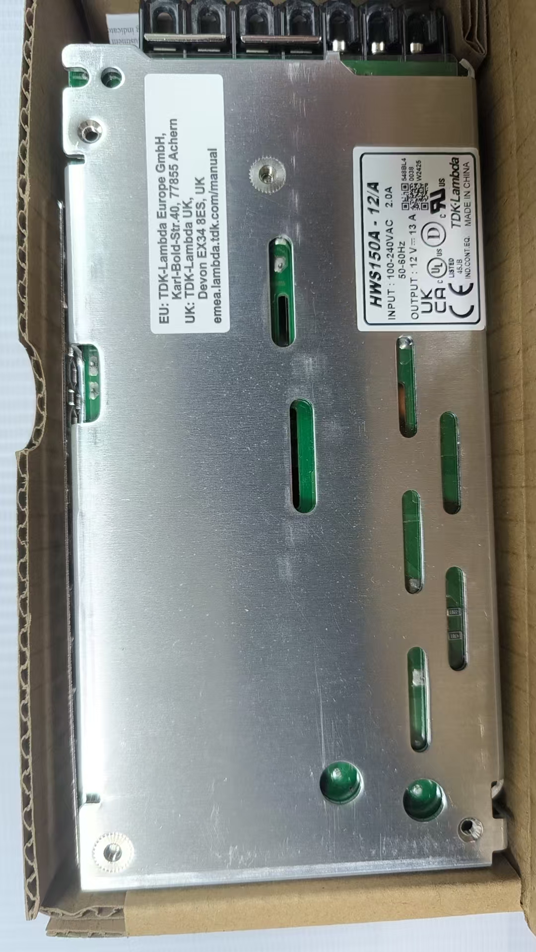 TDK-Lambda HWS150A-12A工业AC-DC电源转换器稳定可靠的 150W 机箱式直流供电方案