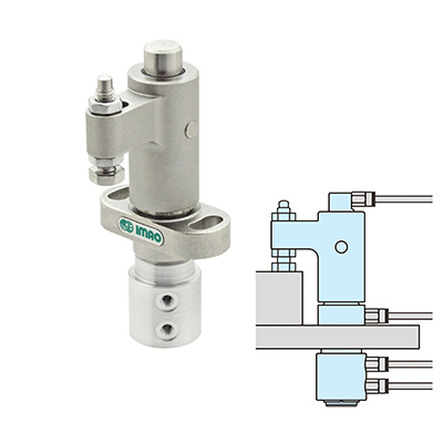 日本IMAO今尾气动旋转式夹具(空气传感器型螺丝配管用)AMWSW16R-W-AC